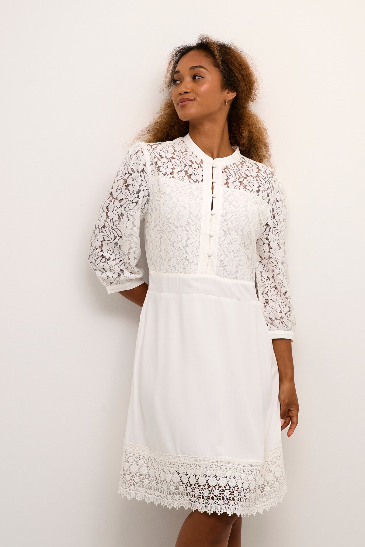 CRMilla Kaspis 3/4 Dress Snow White - 10612681
