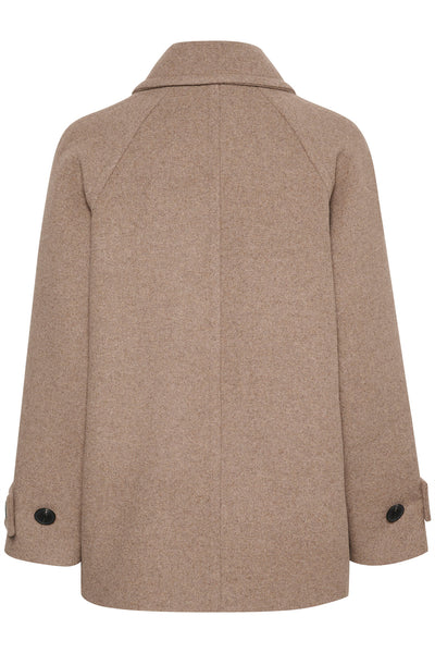 ThoraIW Minona Coat Sandy Grey Melange - 30109485 Thumbnail