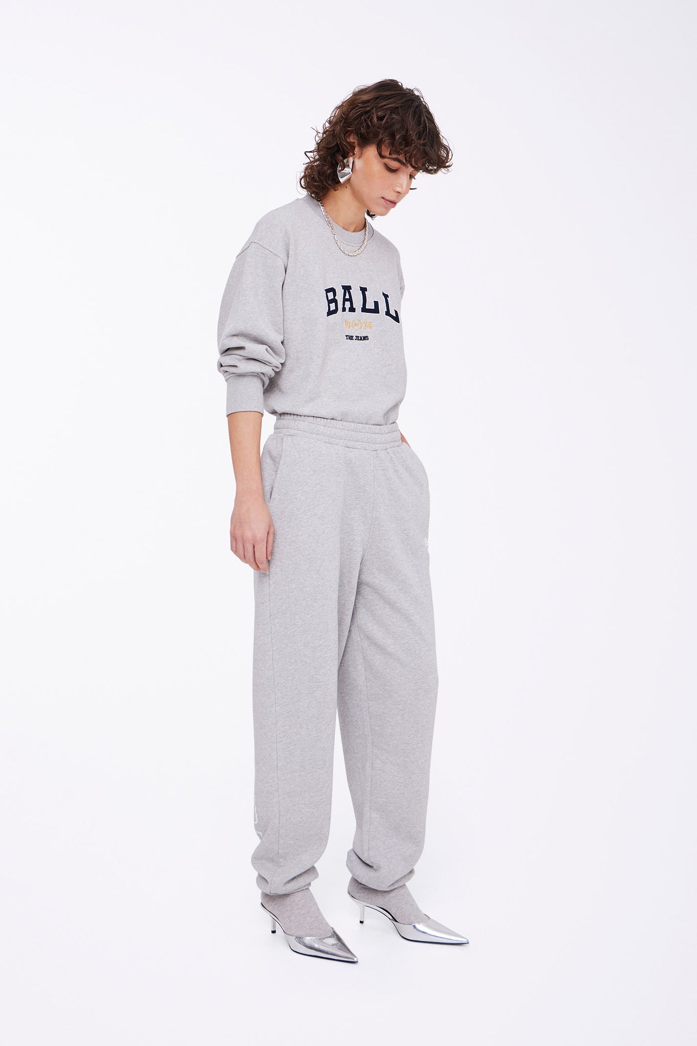BAJOHNSON SWEATPANT Medium Grey Melange - 50405011