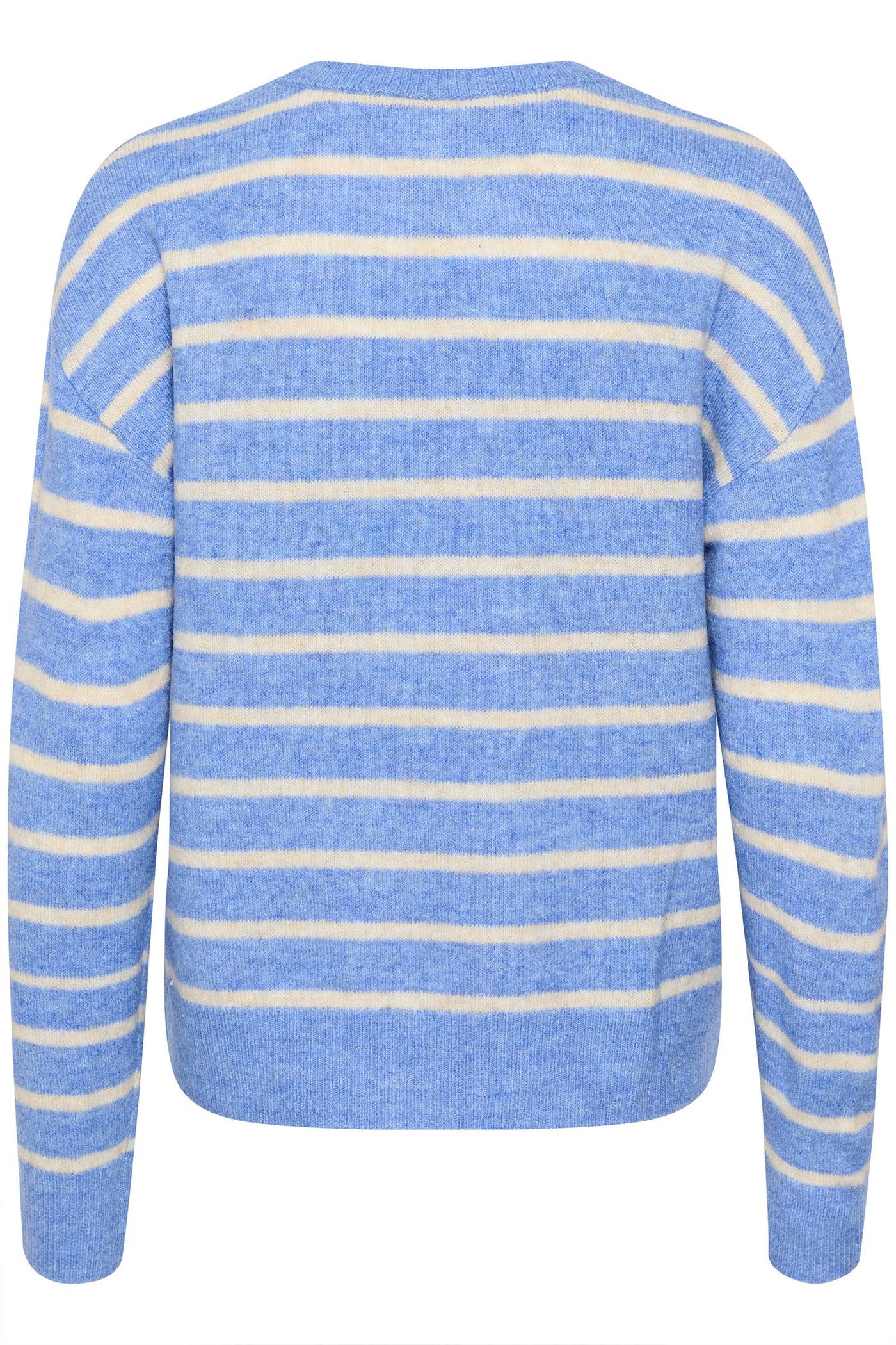 KAlida Knit Pullover Blue Melange/Beige Stripe - 10509373