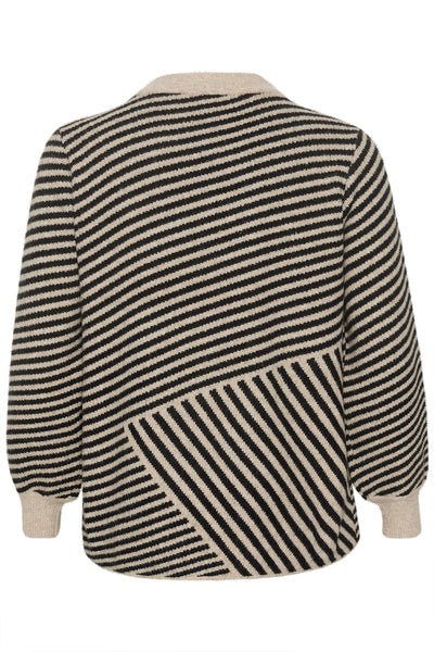 KCverina Knit Pullover Feather Gray Melange / Black - 10582595 Thumbnail