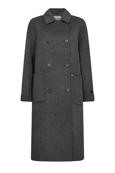 MMLucca Loisa Wool Coat Mockingbird - 173990 Thumbnail
