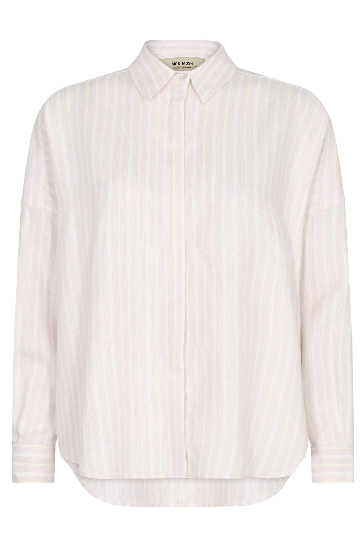 JANIS STRIPE SHIRT Silver Pink - 151160