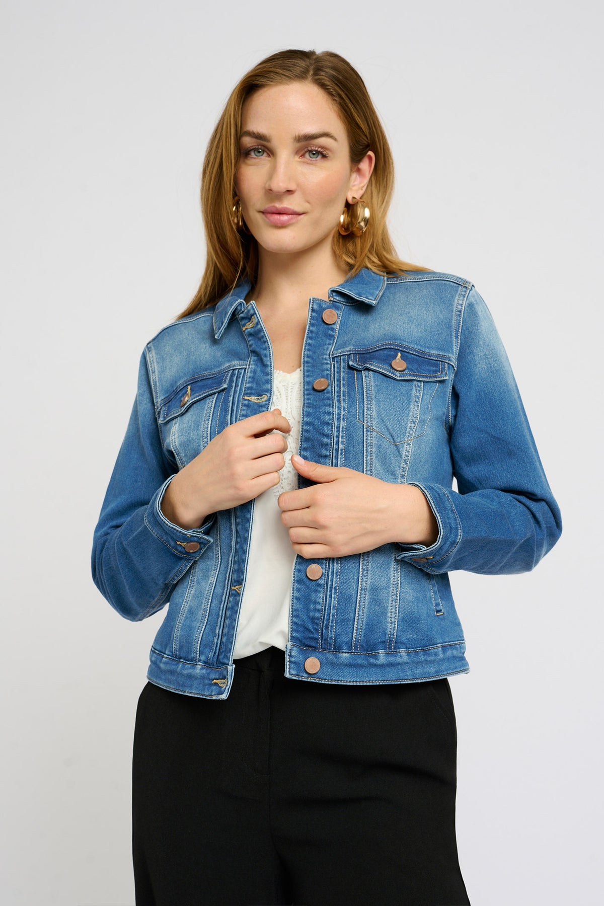 CRRota Jogg Denim Jacket Roka Medium Blue denim - 10611008