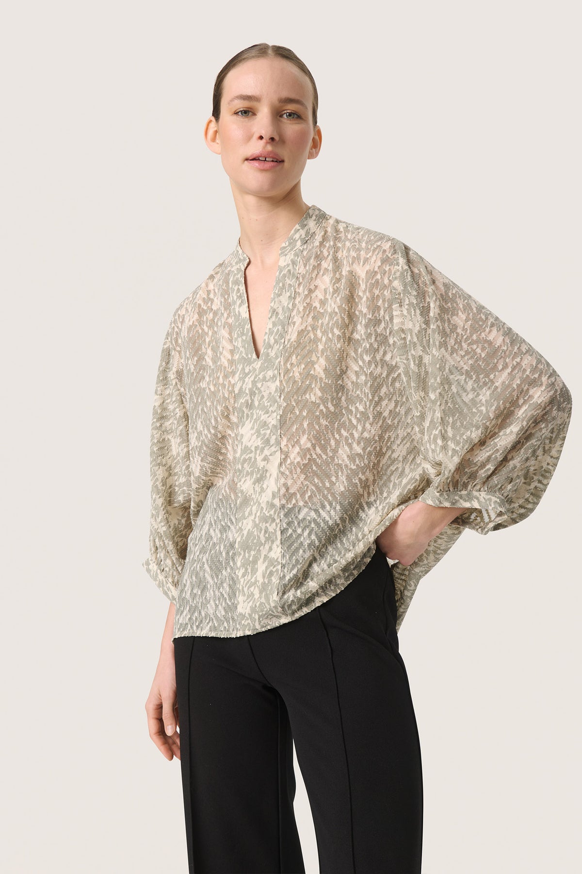 SLOsaka Amily Blouse Shadow Drop Print - 30407538