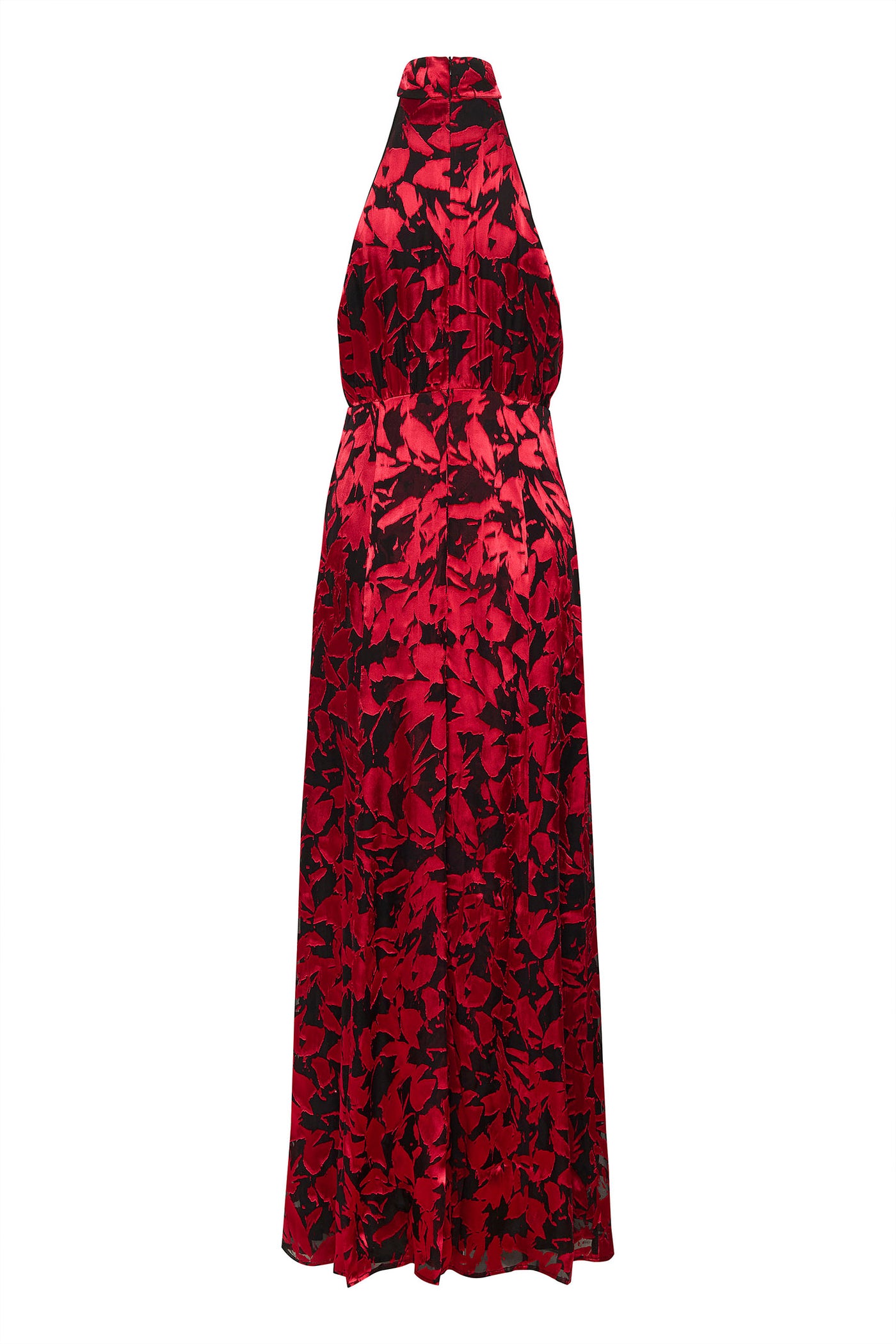 ElvaGZ P silk maxi dress Red leaves - 10909407
