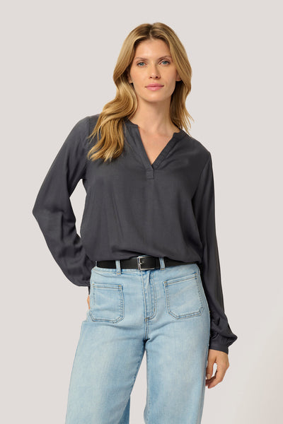 KAcalinda Blouse Black Oyster - 10507267 Thumbnail