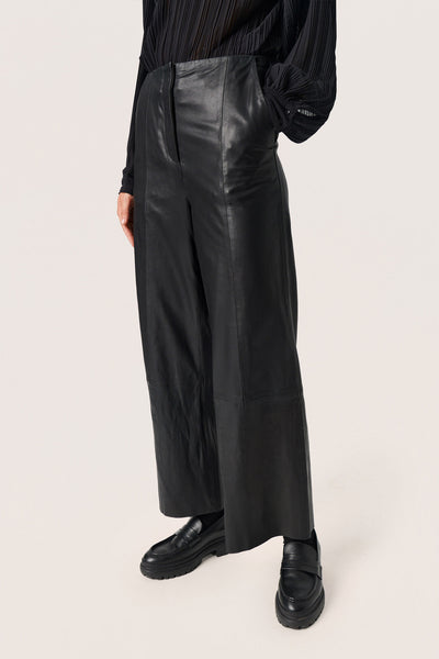 SLOlicia Leather Pants Black - 30407046 Thumbnail