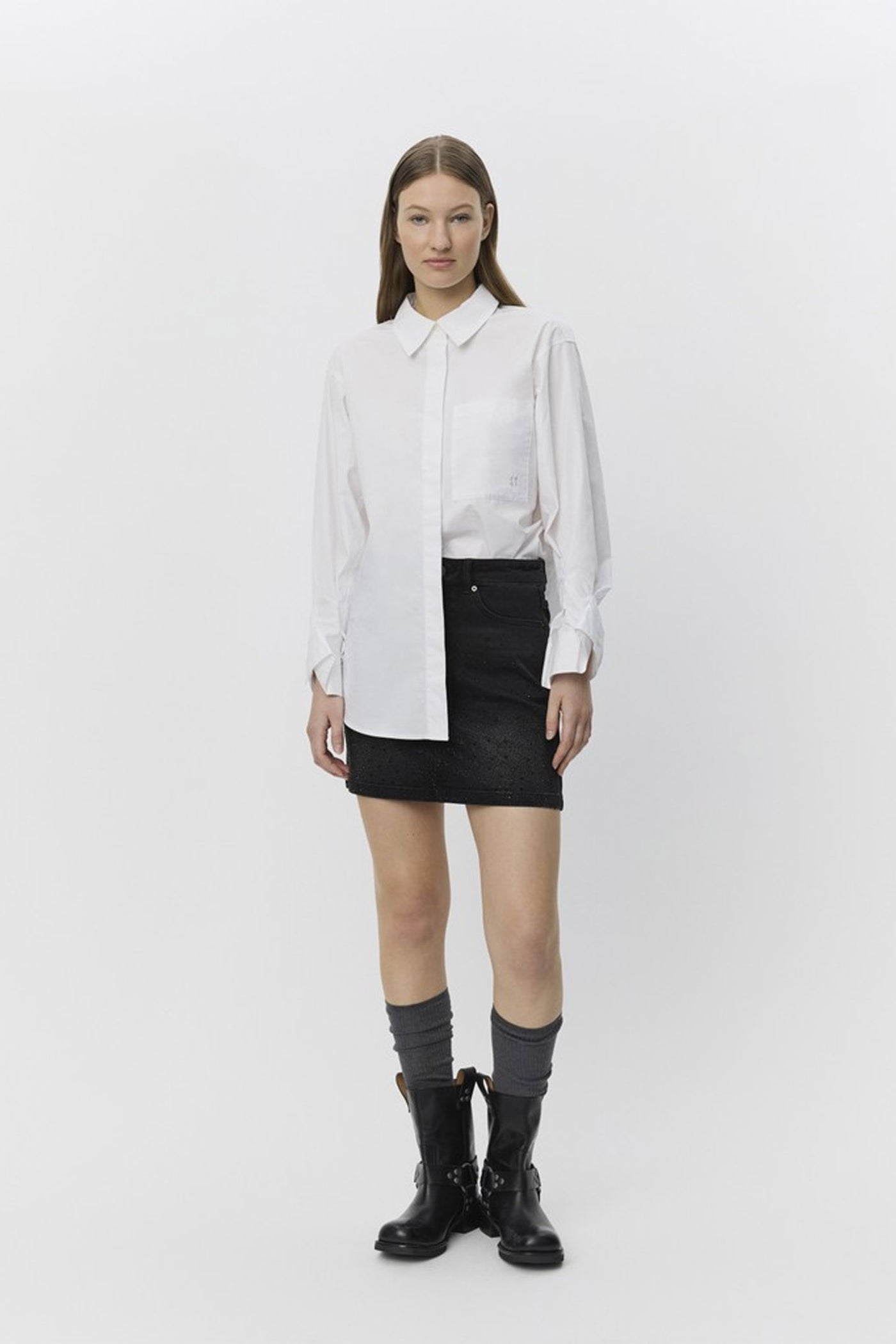 DANDYSW SKIRT 1015 Washed black - S253173