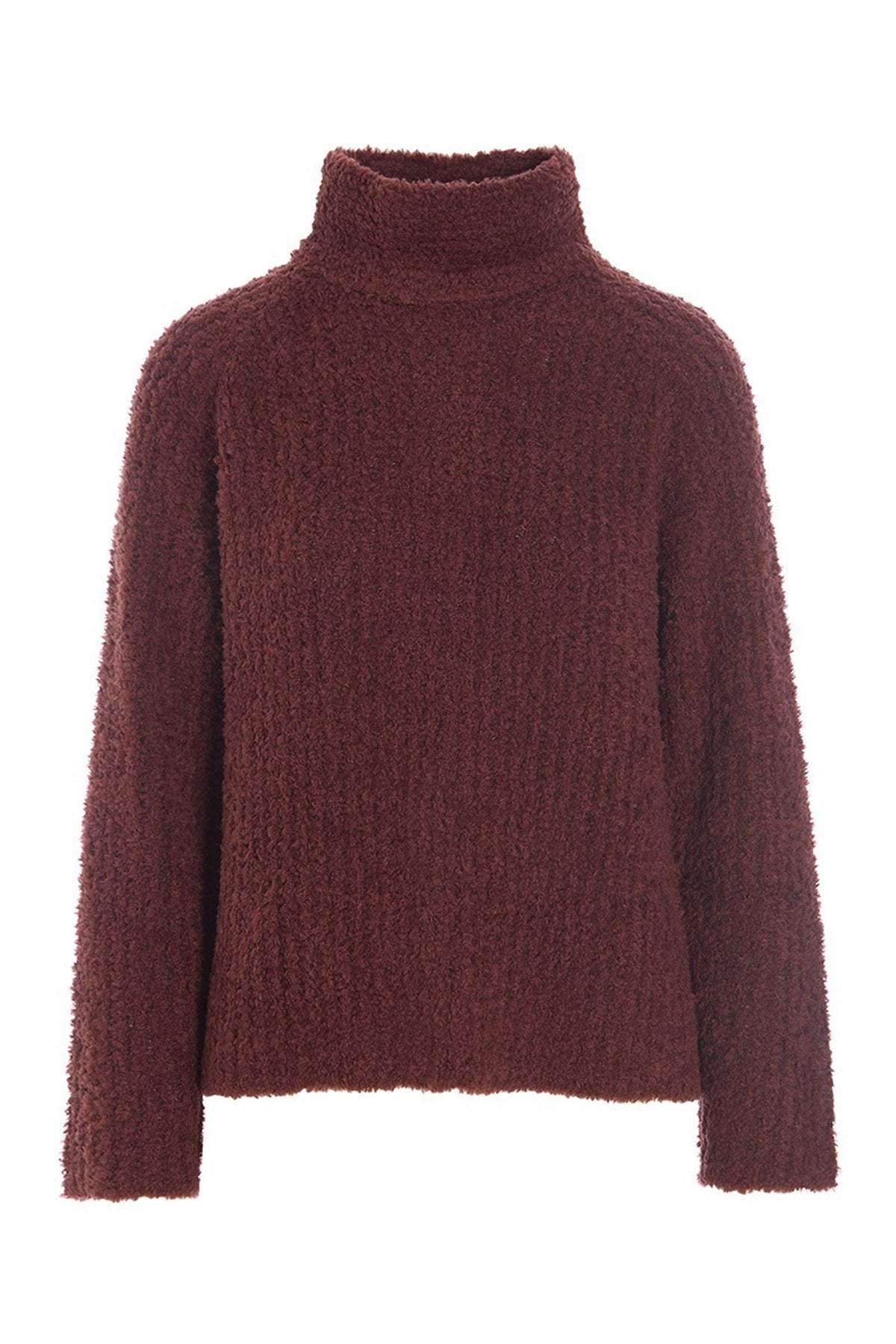 Fuwatto raglan bluse Maroon - 257-1069-5466