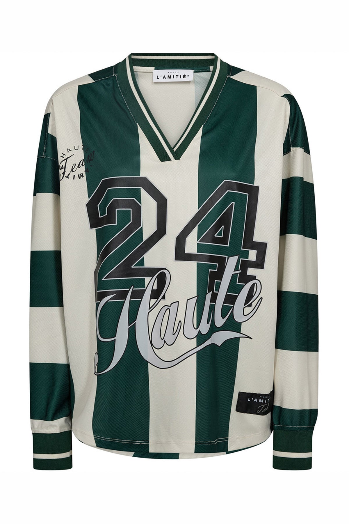 Haute 24 Stripe Blouse Sporty Green/ Pearl - HL10419
