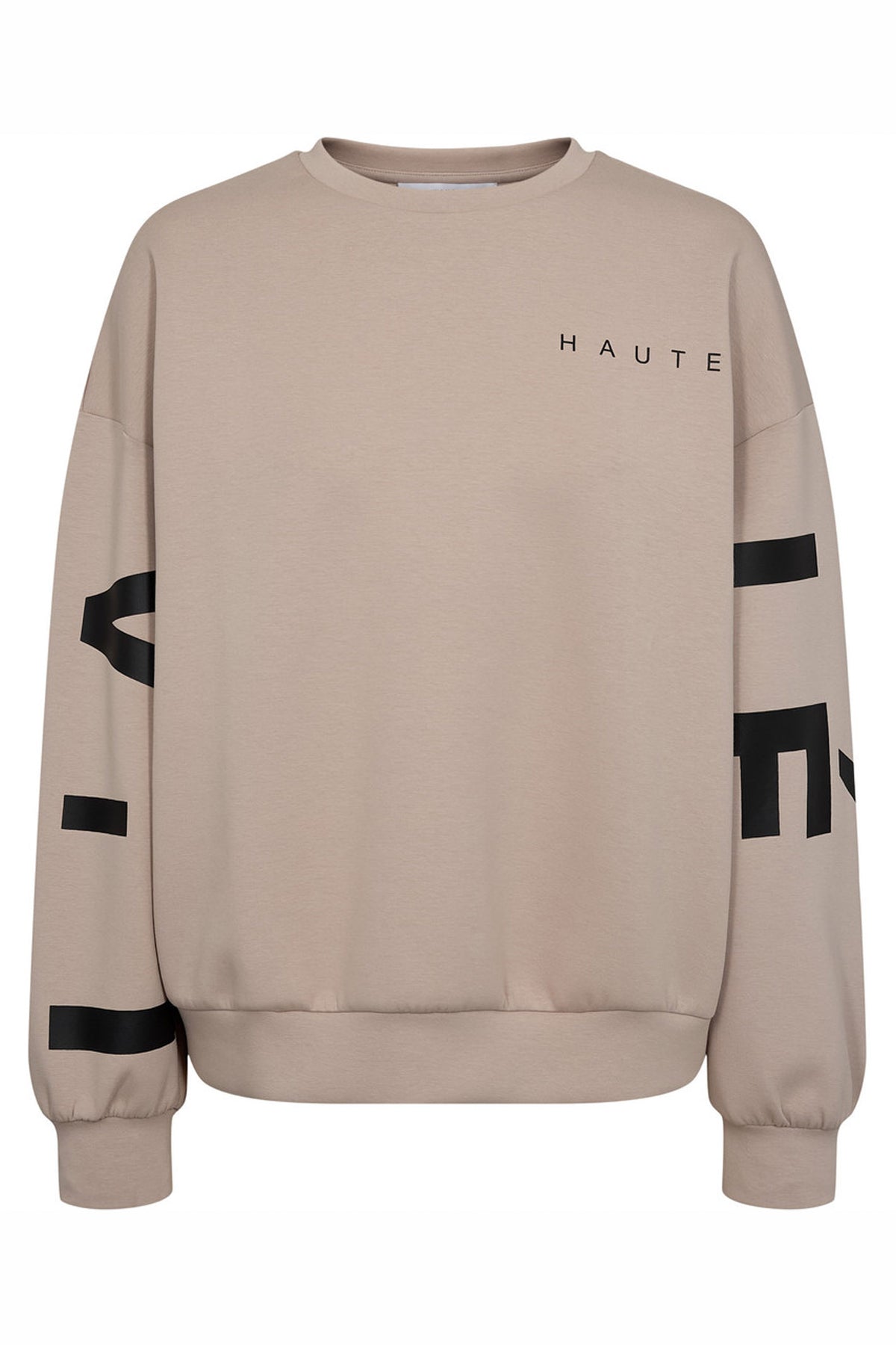 Maxi Split Logo Sweat Beige - HL10413
