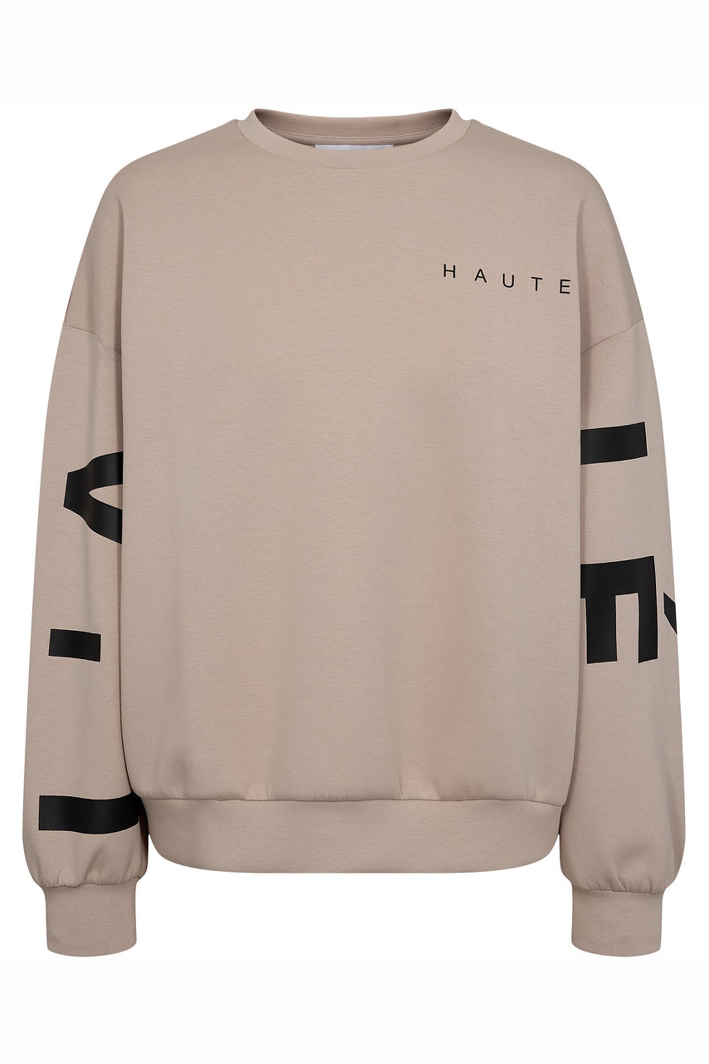 Maxi Split Logo Sweat Beige - HL10413