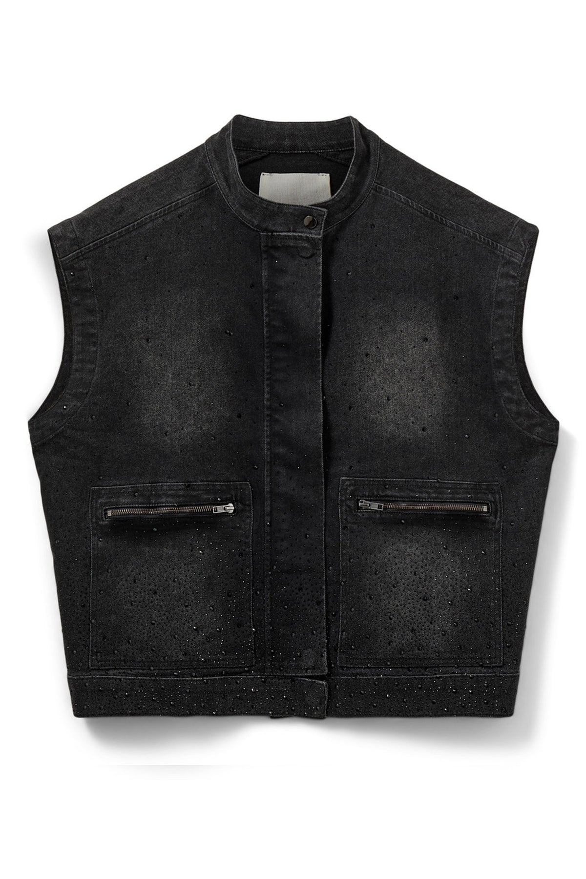 VEGASW VEST 1015 Washed black - S253170